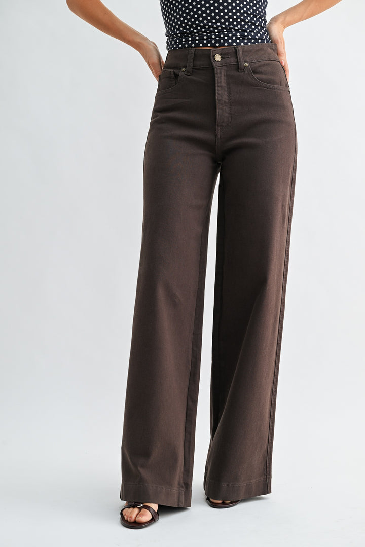High Rise Wide Leg Jean