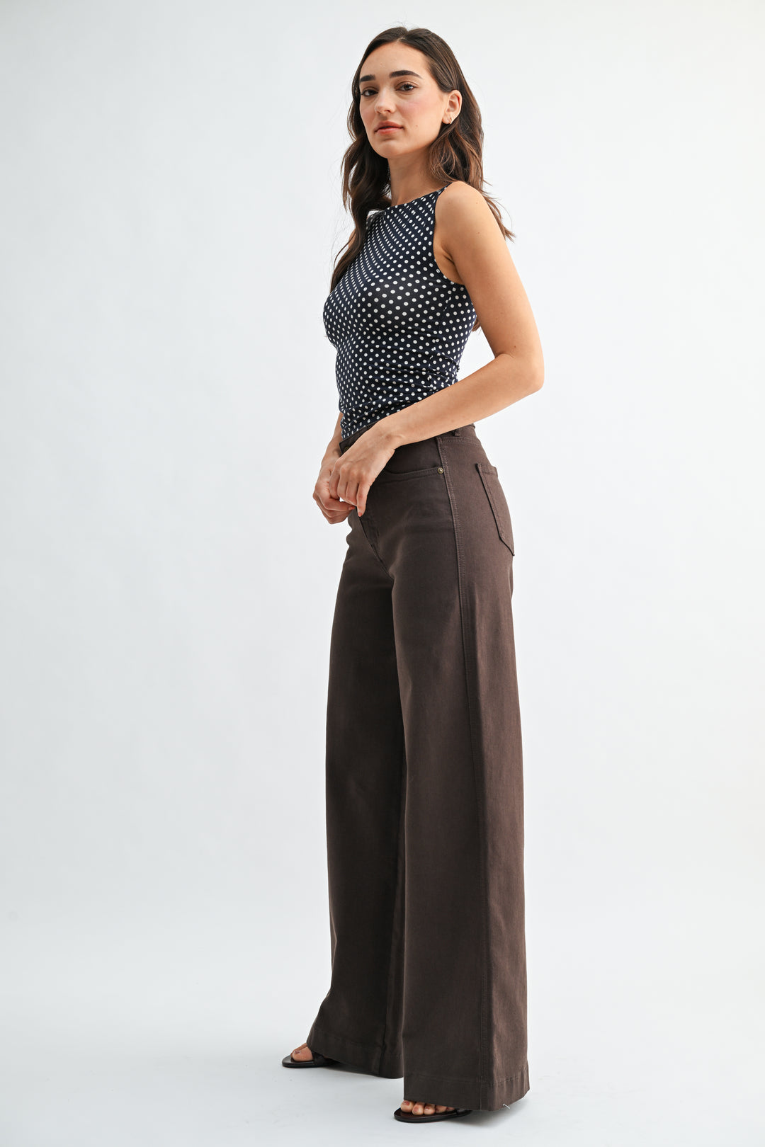 High Rise Wide Leg Jean
