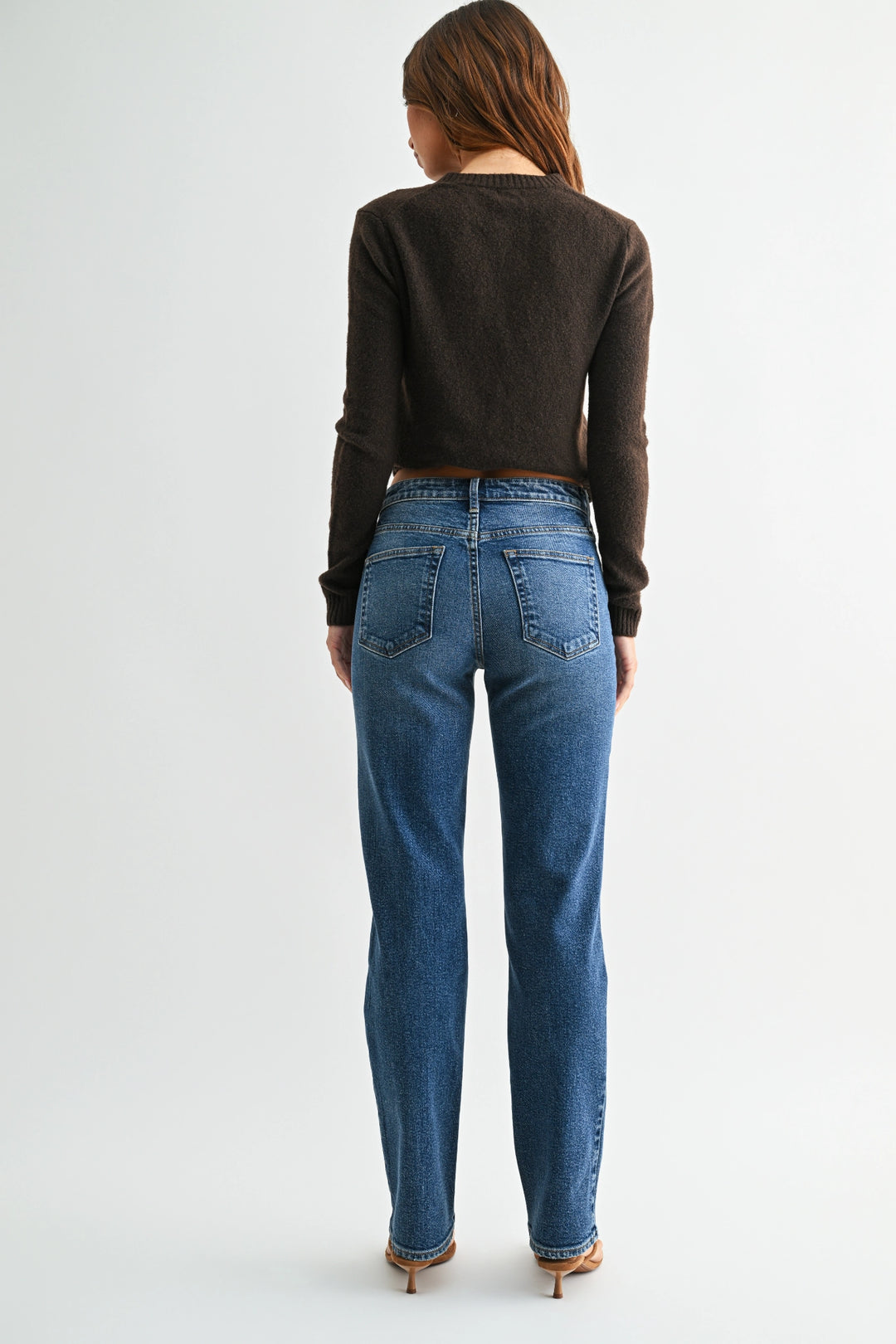 Mid Rise Stovepipe Straight Jean