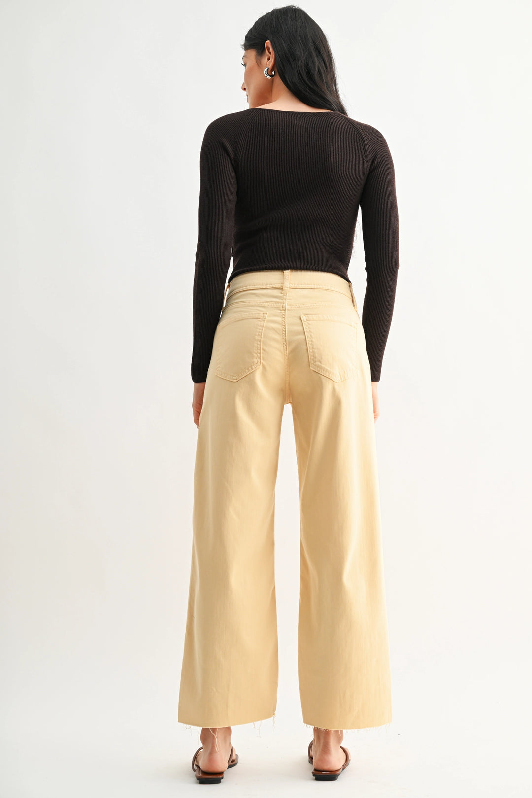 Twill Utility Wide Leg Pant