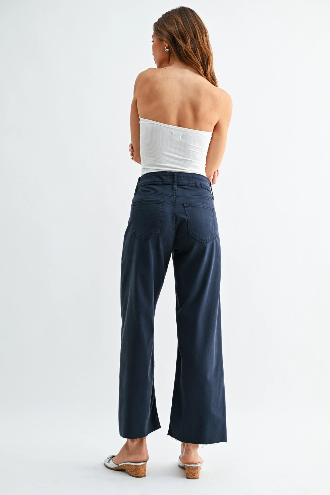 Twill Utility Wide Leg Pant