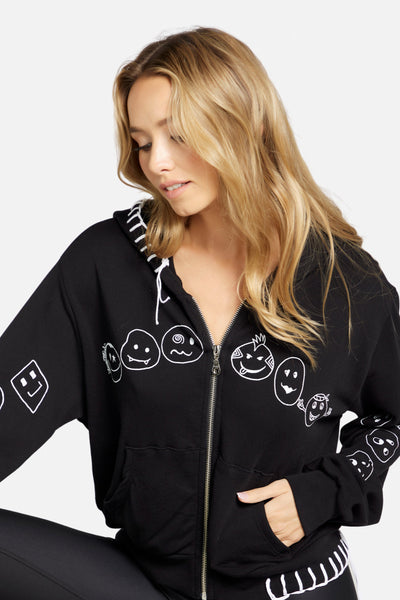 Lachelle Comic Emoji Zip Hoodie