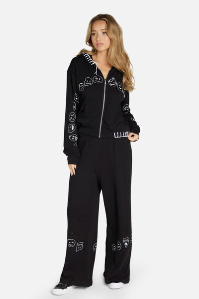 Lachelle Comic Emoji Zip Hoodie