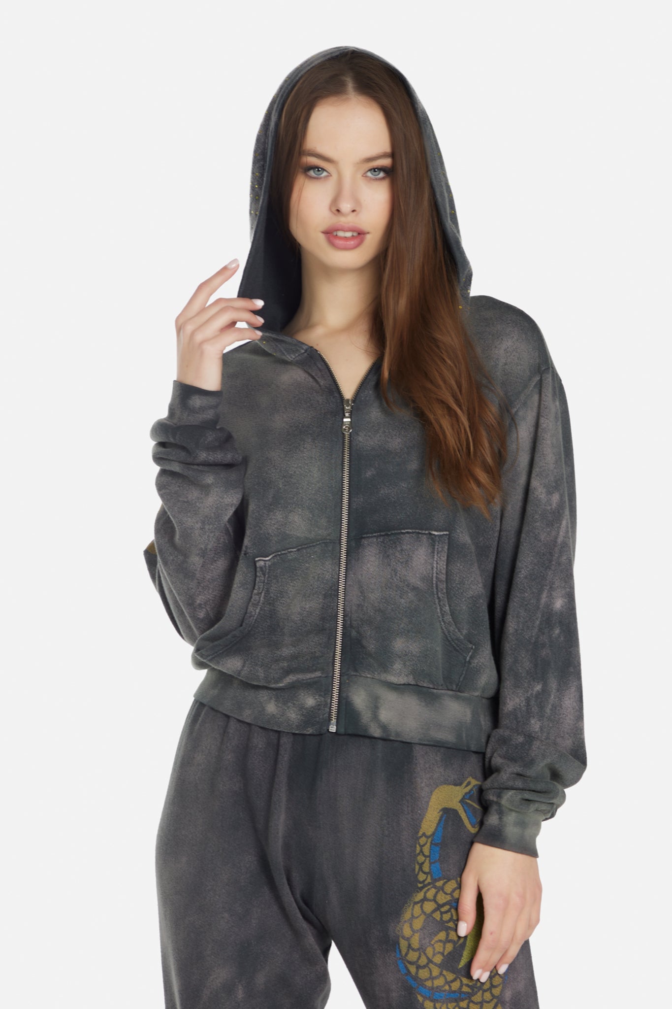 Lachelle Zip Lightning Hoodie