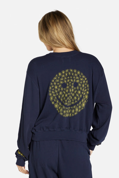 Spalding Diamond Happy Face Sweat Shirt