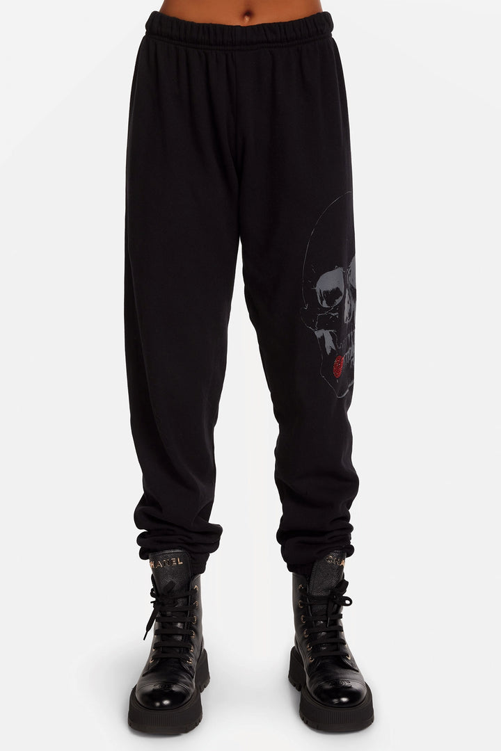 Tanzy Crystal Skull Sweatpant