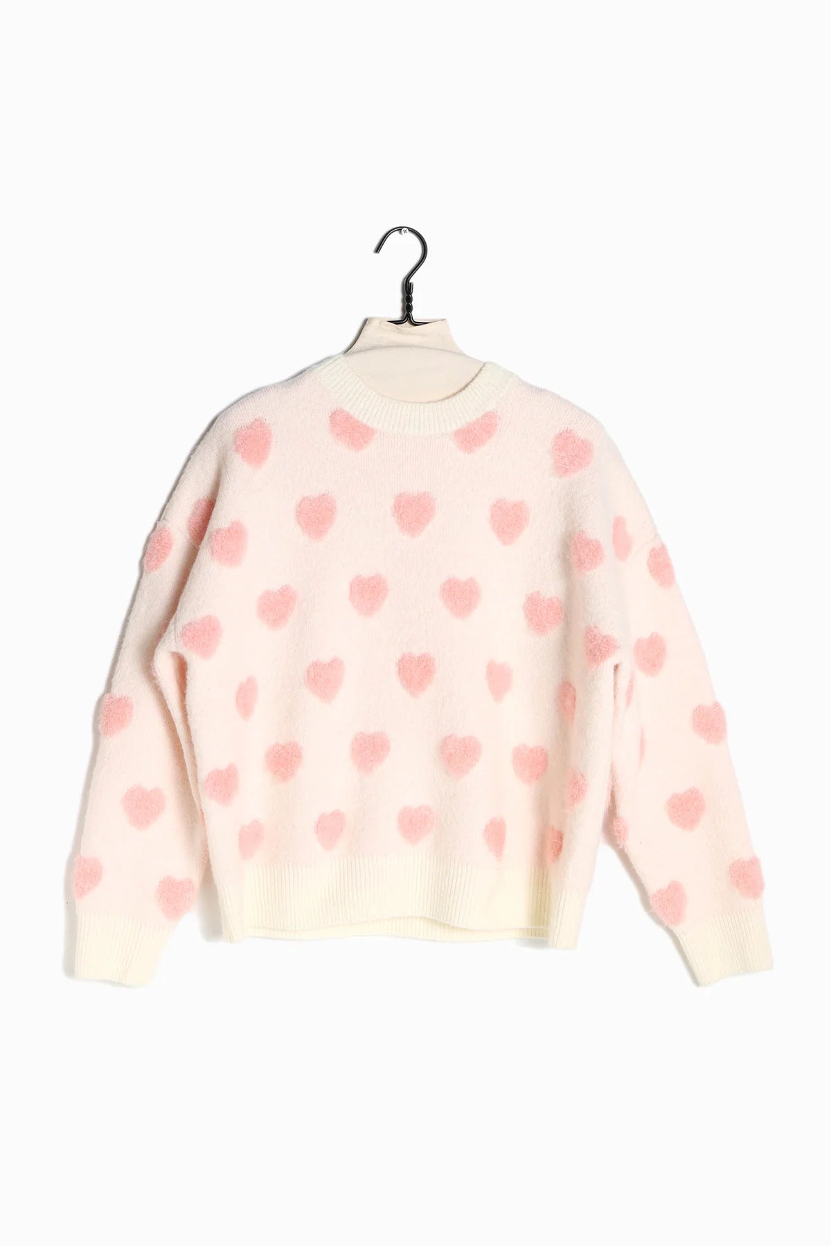 Fuzzy Heart Sweater