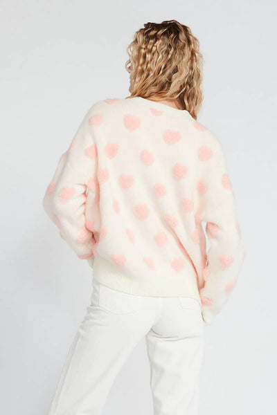 Fuzzy Heart Sweater