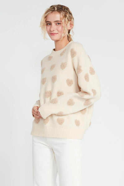 Fuzzy Heart Sweater