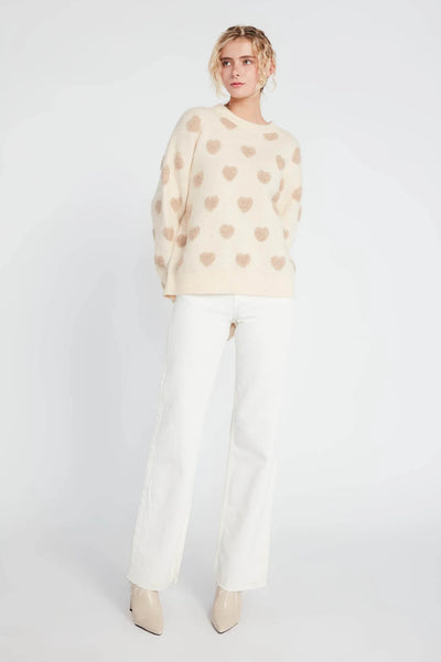 Fuzzy Heart Sweater