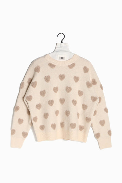 Fuzzy Heart Sweater