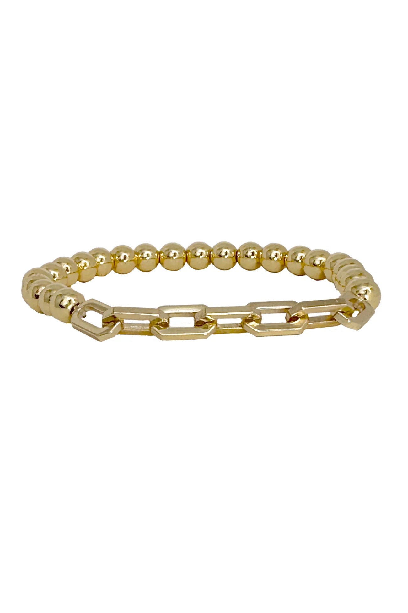 Gina Link Bead Bracelet Gold