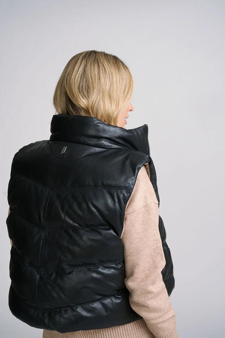 Ellen Reversible Leather Vest