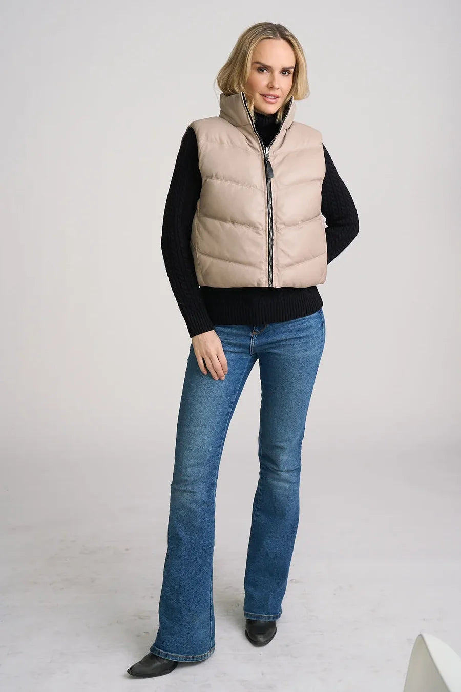Ellen Reversible Leather Vest