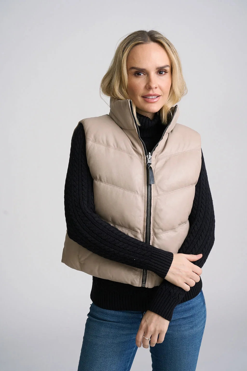 Ellen Reversible Leather Vest