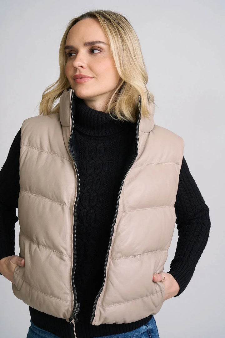 Ellen Reversible Leather Vest