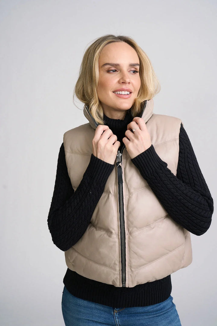 Ellen Reversible Leather Vest