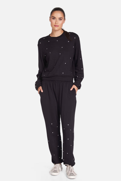 Exon Crop Sweatshirt with Crystals