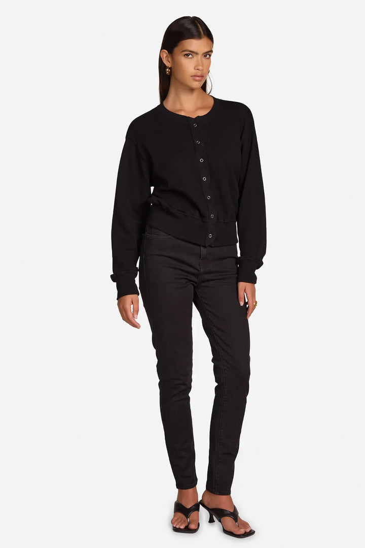 Dupree Scallop Sweatshirt Cardigan