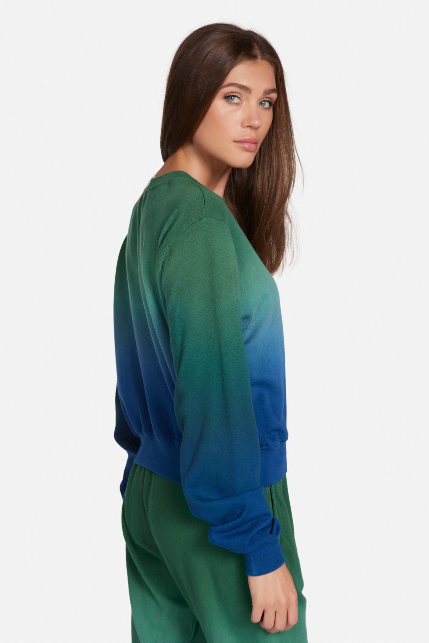 Exon Crop Ombre Sweatshirt Clothesline Clothing Co