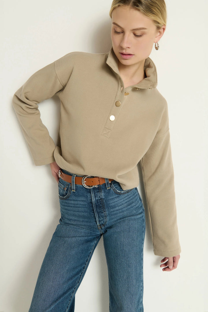 Franz Button Sweatshirt