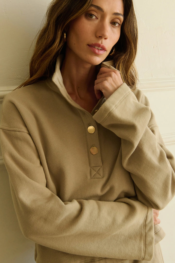 Franz Button Sweatshirt