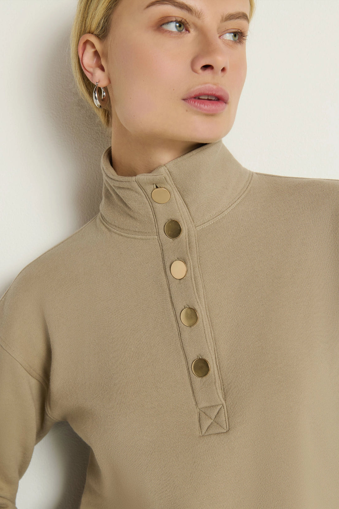 Franz Button Sweatshirt