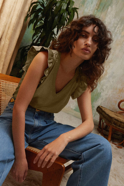 Joey Ruffle Top