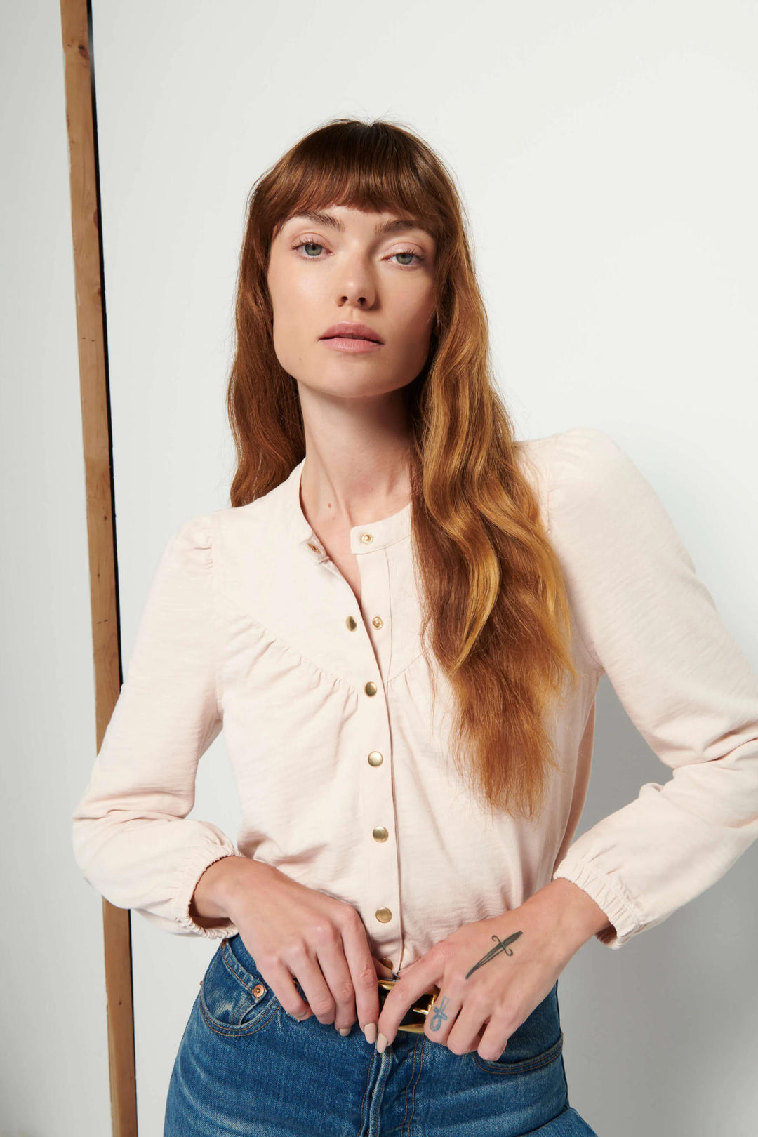 Luanne Yoke Snap Top Clothesline Clothing Co. Luanne Yoke Snap Top Clothesline Clothing Co.