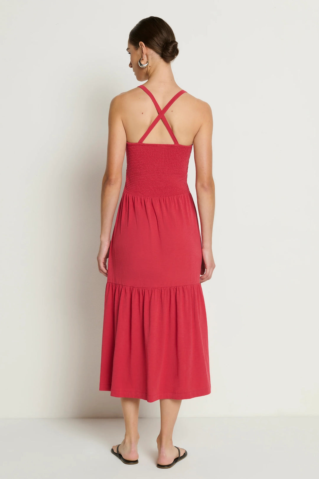 Penelope Smocked Cross Back Dress
