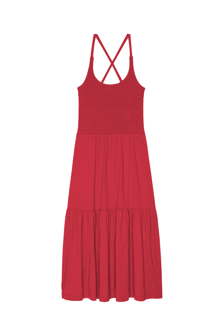 Penelope Smocked Cross Back Dress