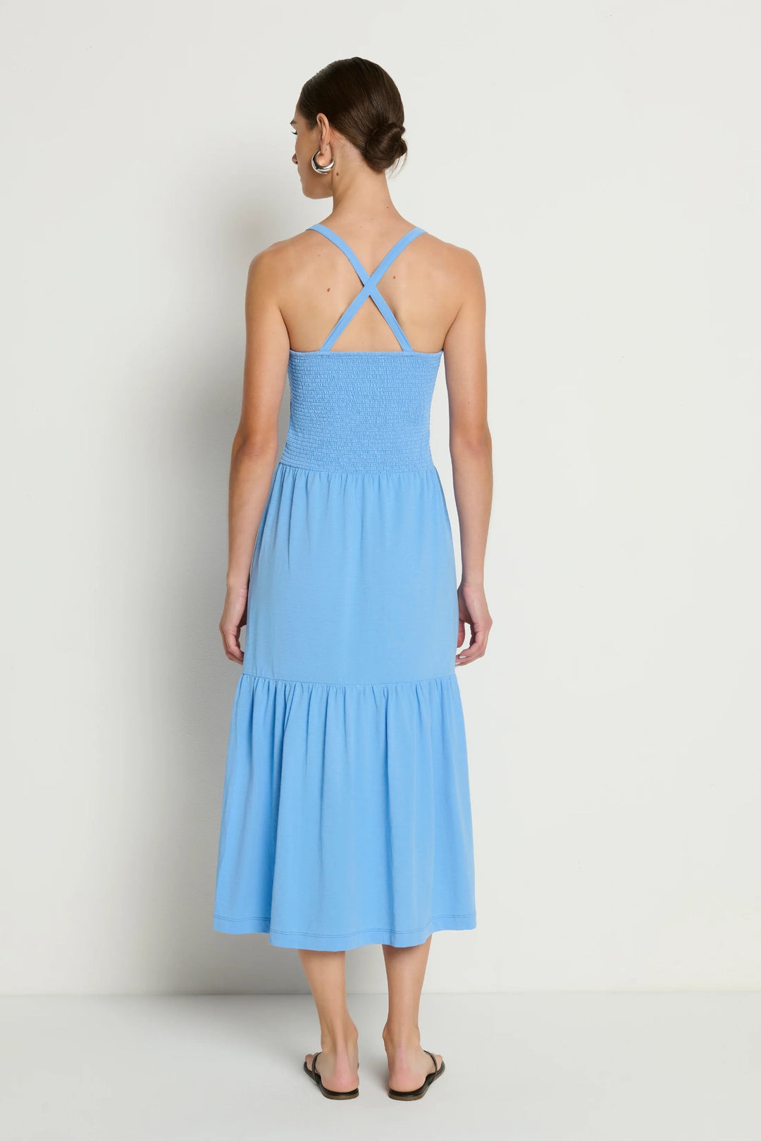 Penelope Smocked Cross Back Dress