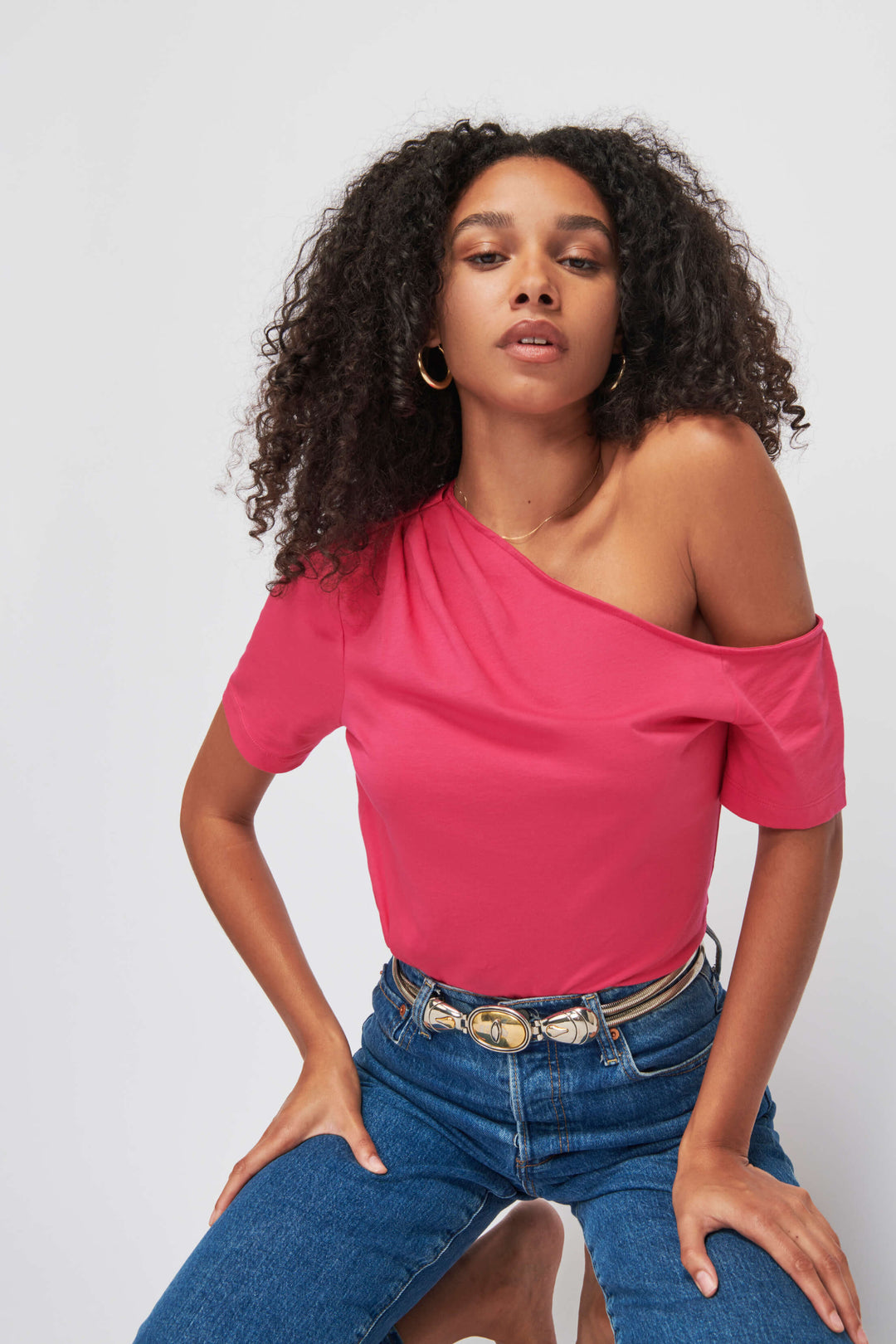 one shoulder dress top Norma Kamali One Shoulder Top