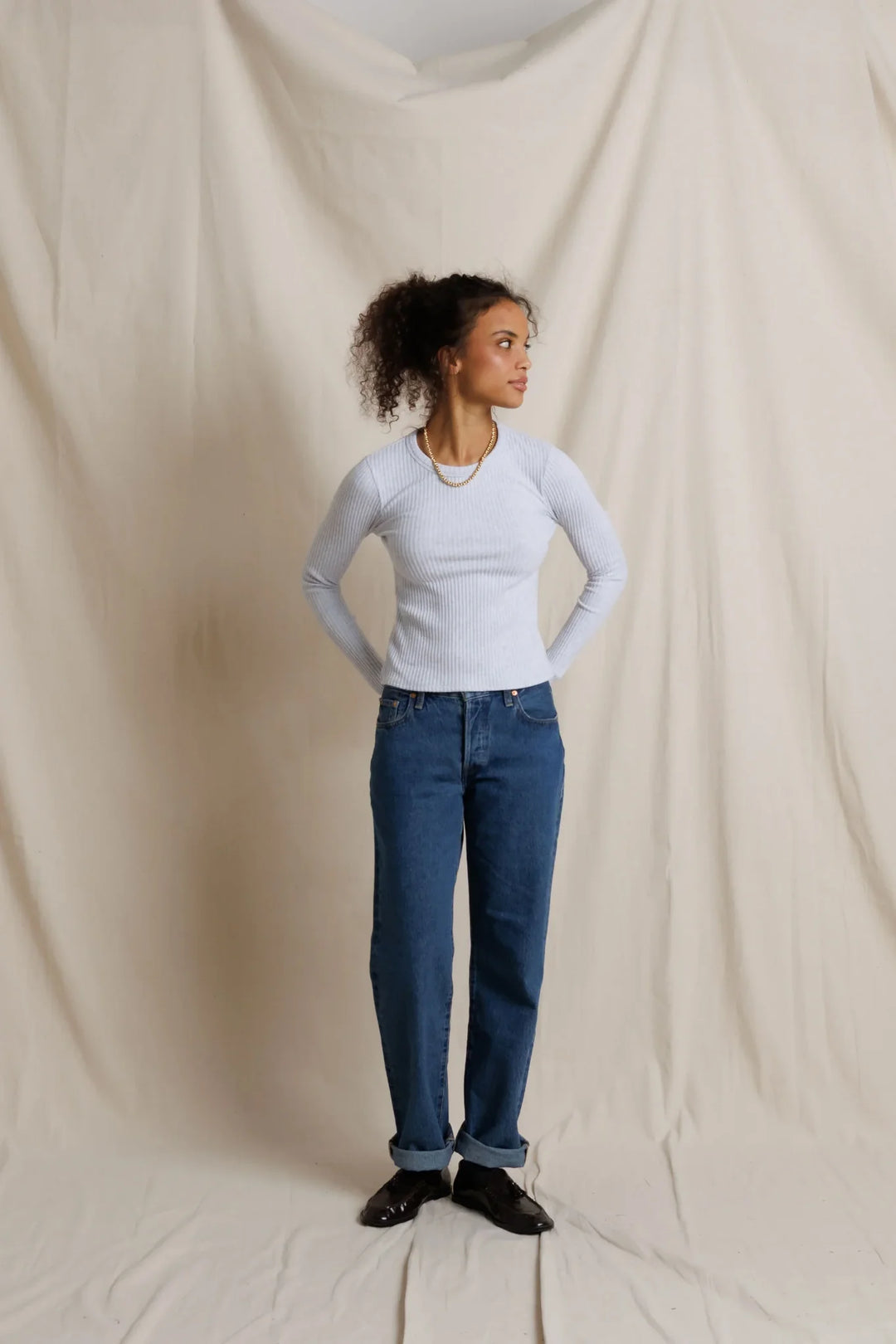 Flora Rib Crew Neck