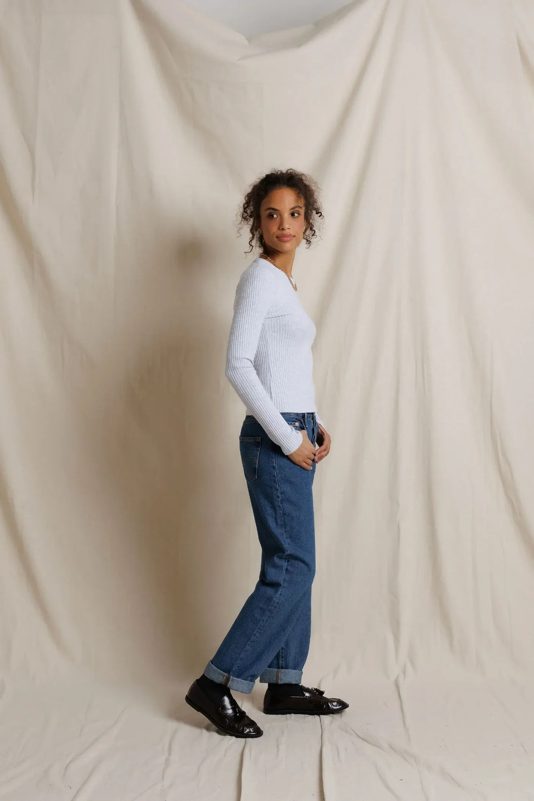 Flora Rib Crew Neck