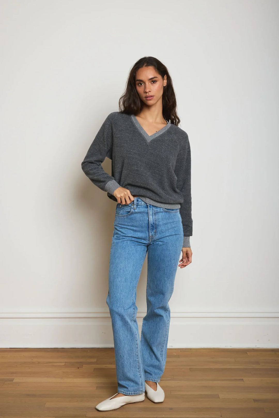 Ziggy V Neck Sweatshirt