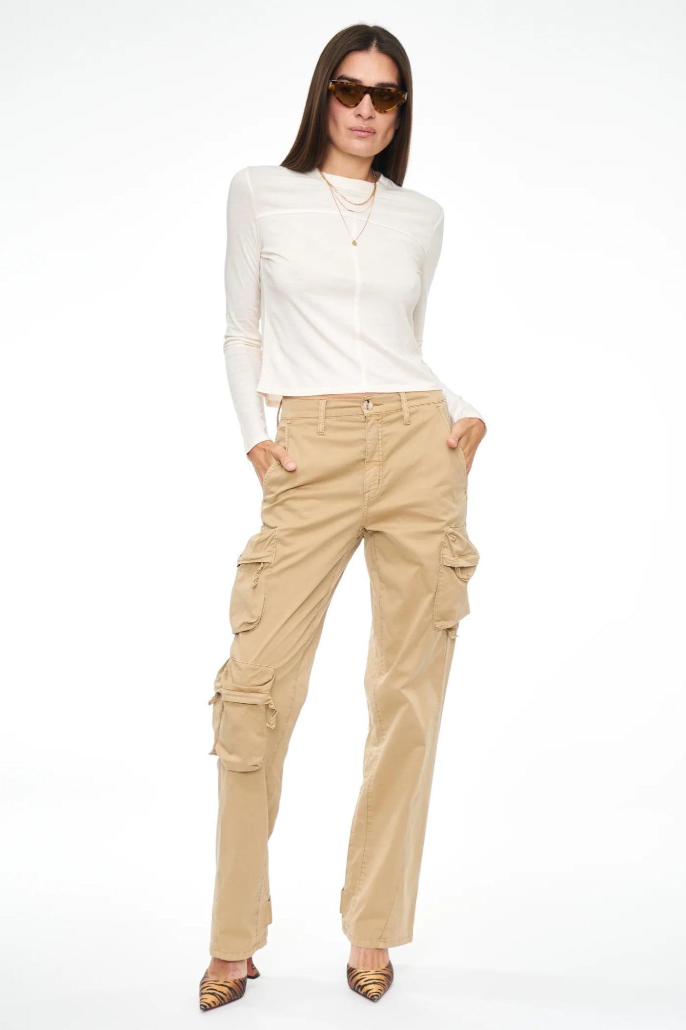 Bobbie Mid Rise Loose Straight Cargo