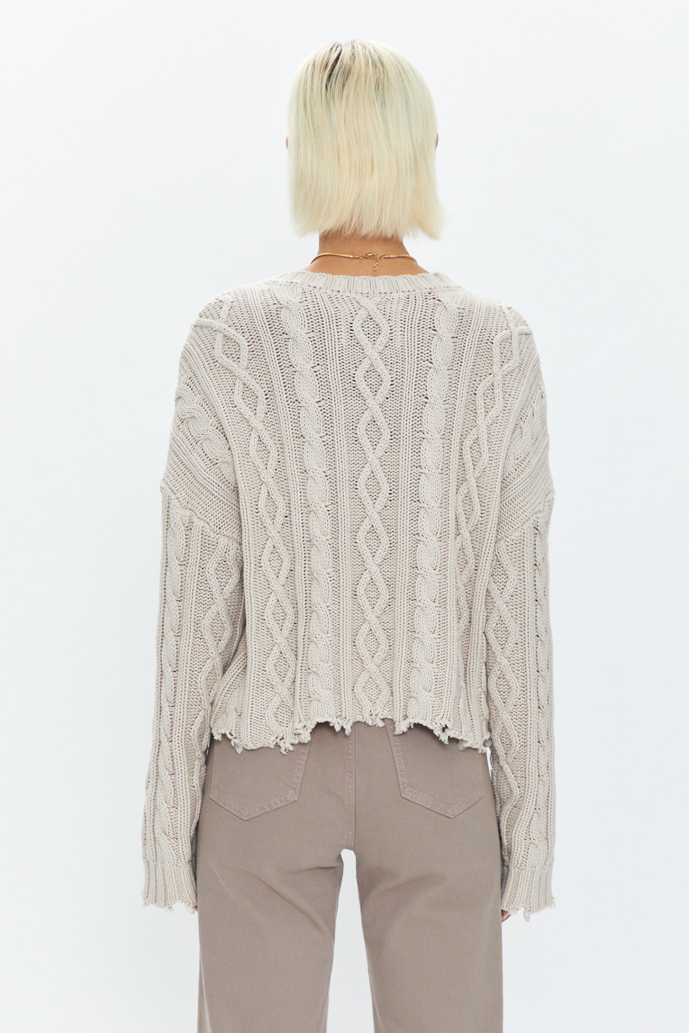 Eva Cable Crew Sweater