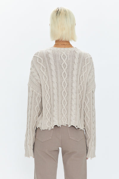 Eva Cable Crew Sweater