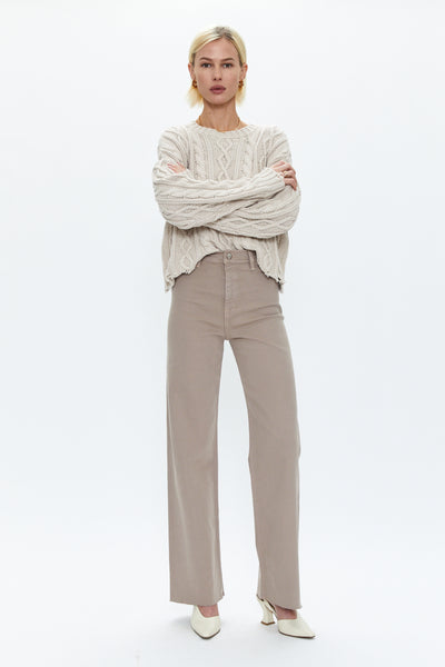 Eva Cable Crew Sweater