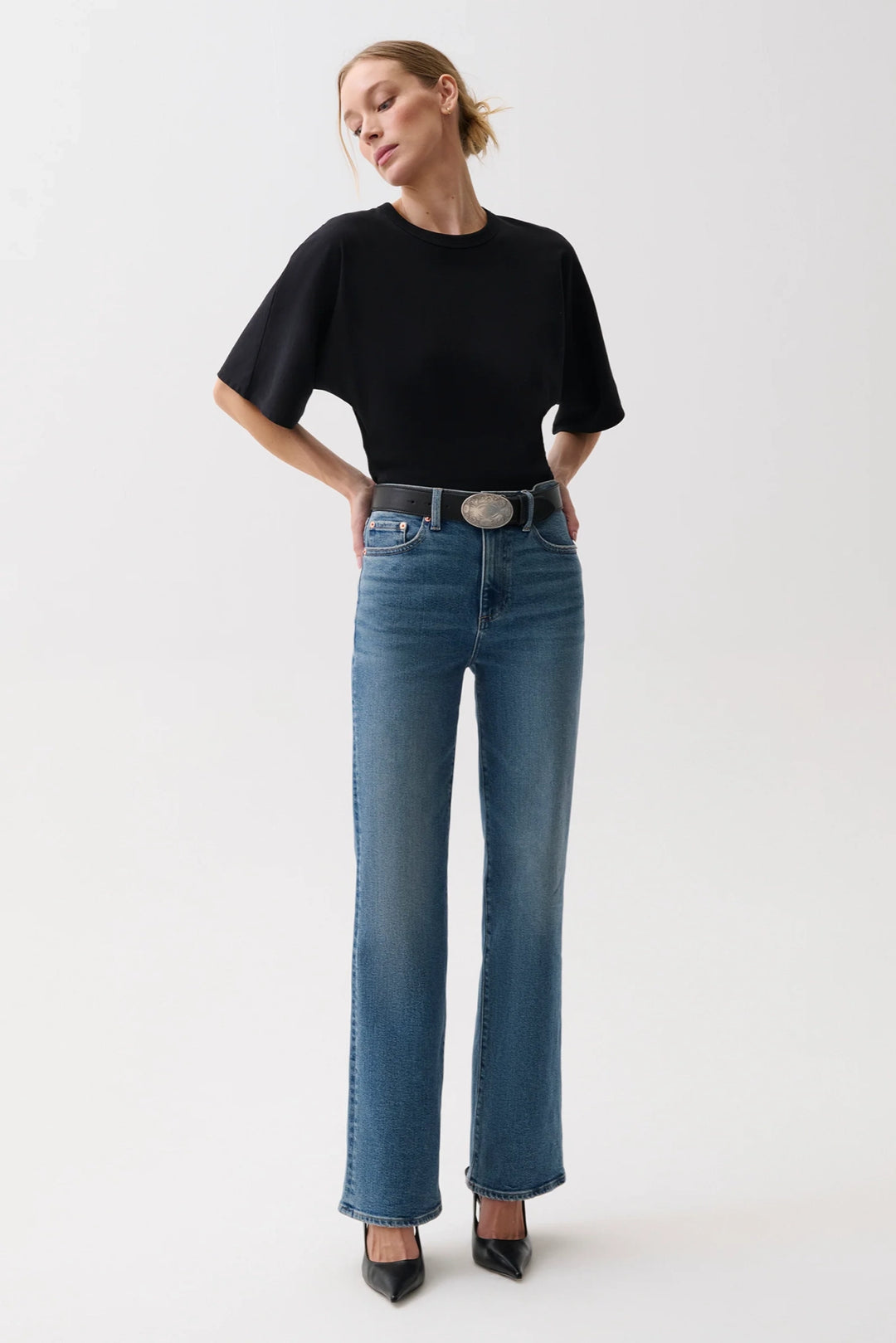 Evie High Rise Boot Cut Jean
