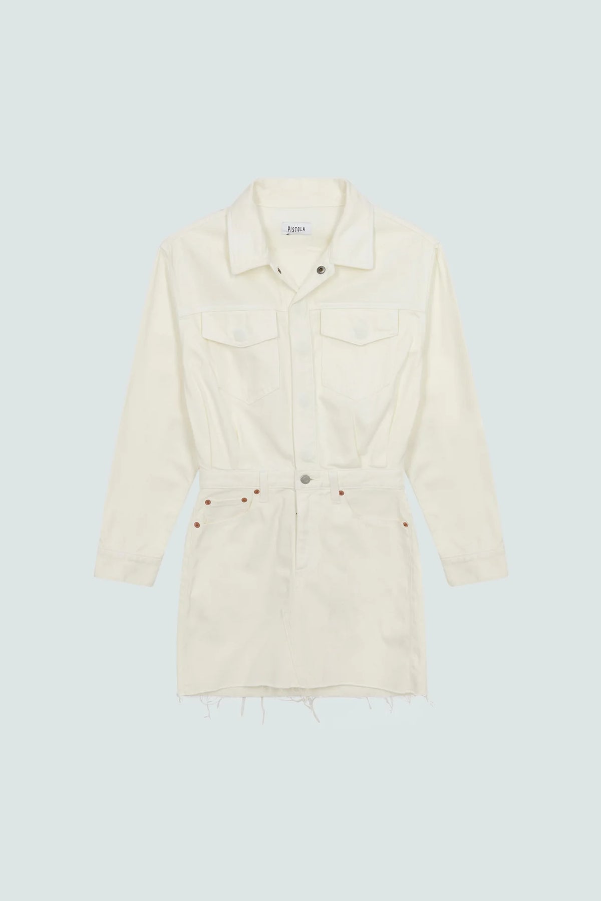pistola nina denim mini dress Pistola Nina Denim Mini Dress