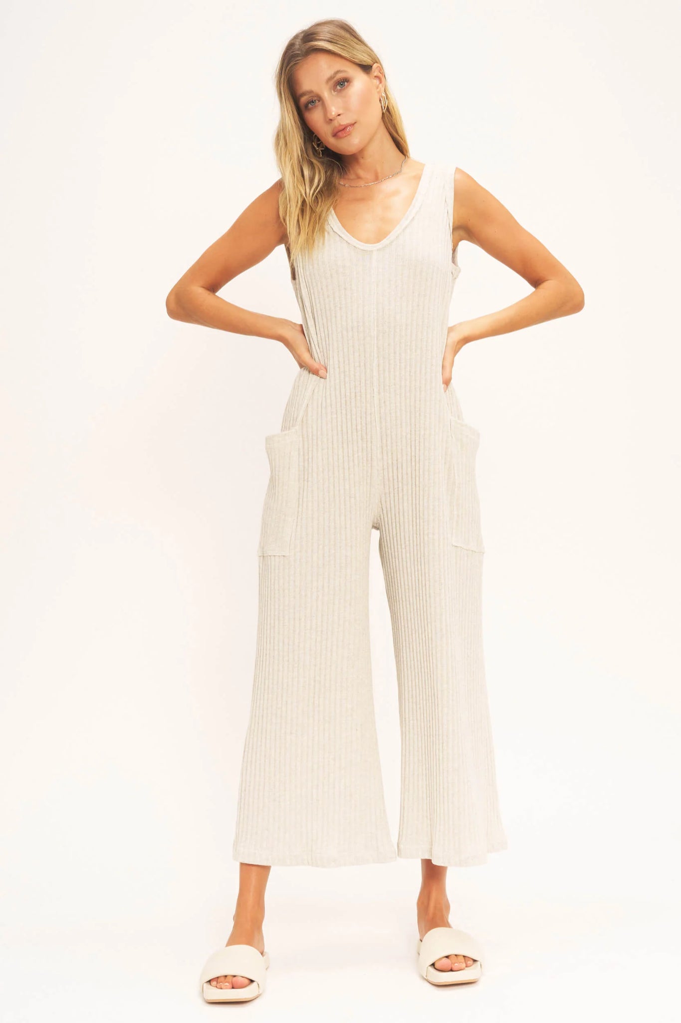 Santa Maria Sweater Rib Jumpsuit