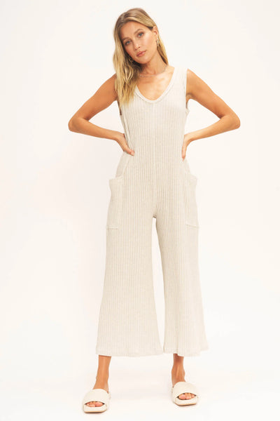 Santa Maria Sweater Rib Jumpsuit