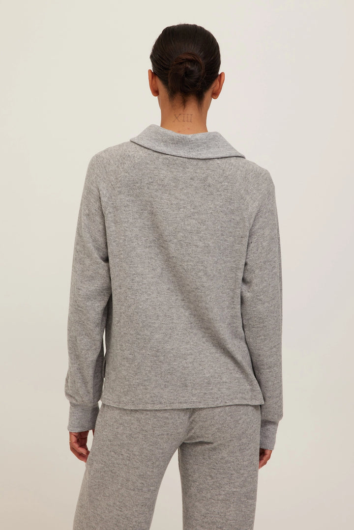 Asymmetric Collar Sweatshirt