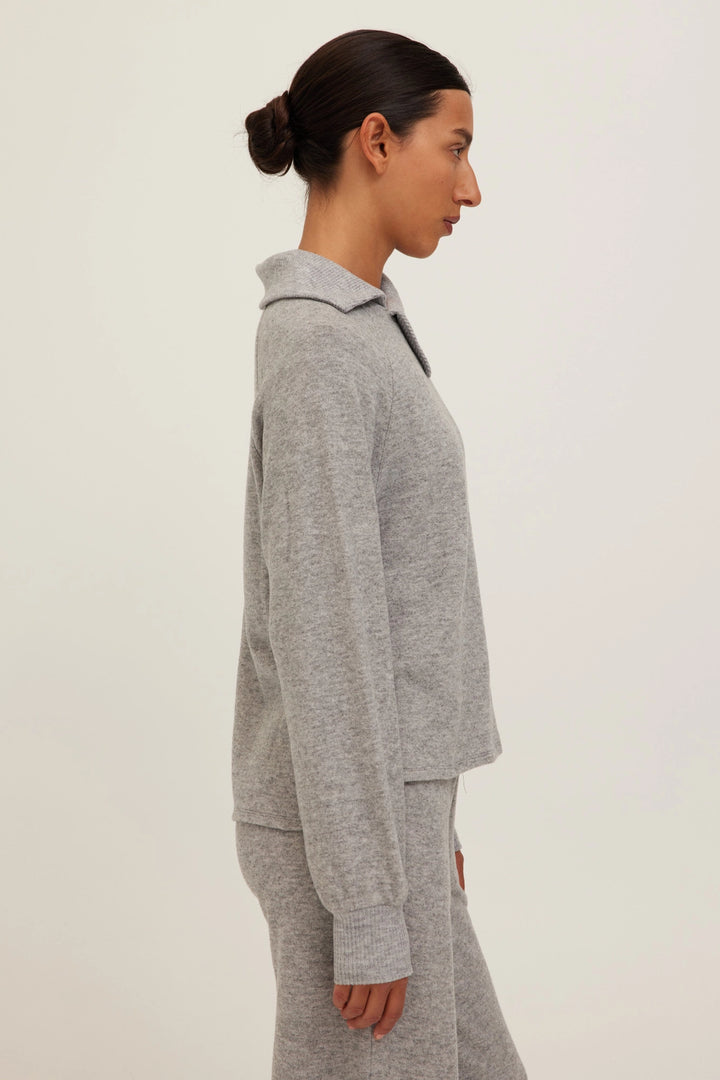 Asymmetric Collar Sweatshirt