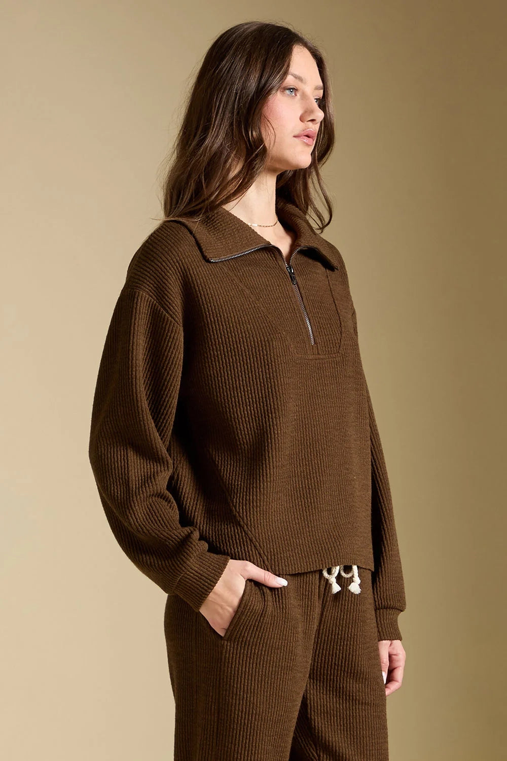 Half Zip Seam Pullover