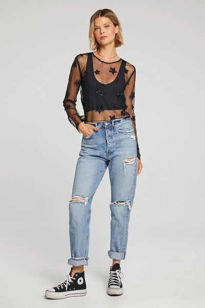 Janice Star Mesh Top