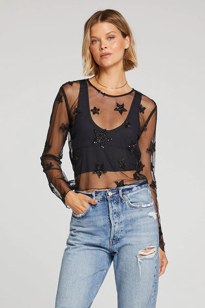 Janice Star Mesh Top