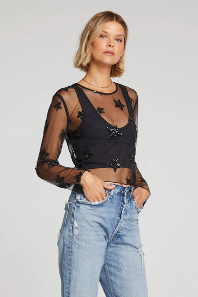 Janice Star Mesh Top